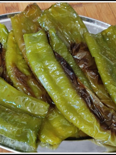 Una foto de Pimientos italianos del huerto al horno