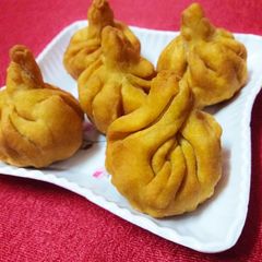 Fried Coconut Modak Talniche Modak A picture of Fried Coconut Modak Talniche Modak.