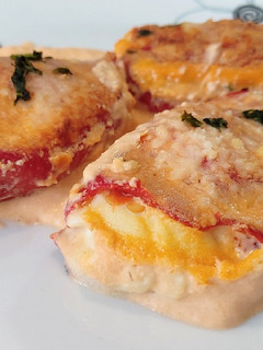 Una foto de Pimientos rellenos de bacalao
