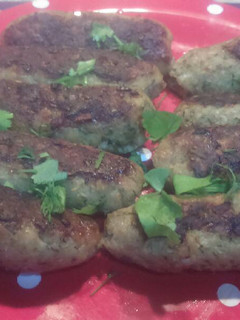 A picture of Chicken Kofta with Charcoal.