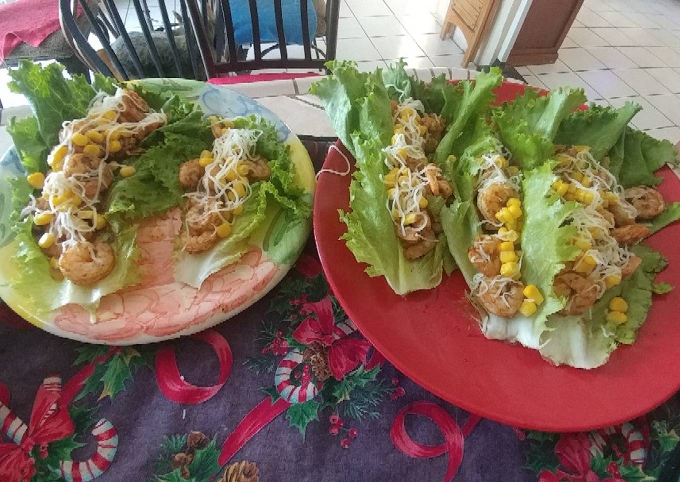 Shrimp taco salad