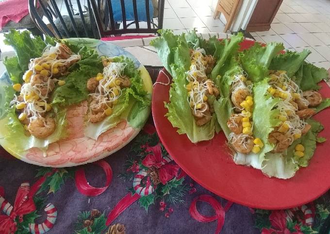 Easiest Way to Prepare Super Quick Homemade Shrimp Lettuce Tacos