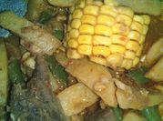 Gambar rendang daging kambing