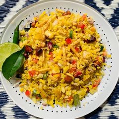 A picture of Steamed Poha.