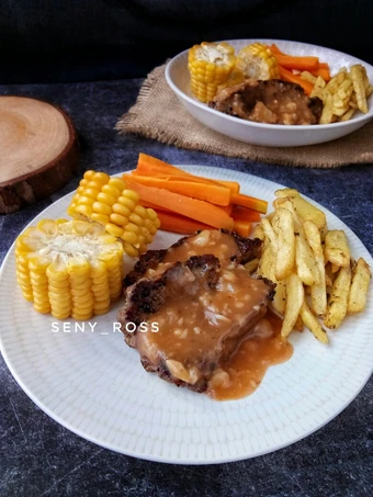 Cara Mudah Membuat Resep Steak sapi saus bbq #pr_recookamerikaamerhoma yang Lezat Anti Ribet, Mantap Sekali