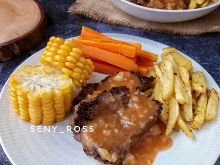 Cara Mudah Membuat Resep Steak sapi saus bbq #pr_recookamerikaamerhoma yang Lezat Anti Ribet, Mantap Sekali