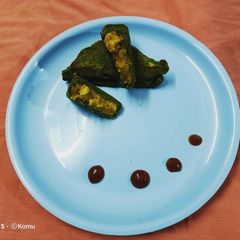 A picture of Non fried Sandwich Pakoda /Bread pakoda.