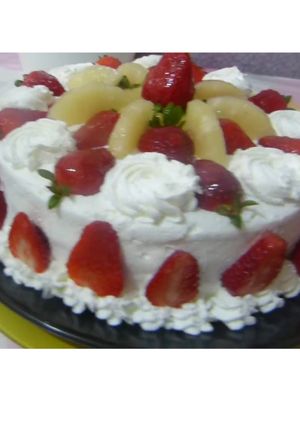 صورة لوصفة كيكة الفواكة