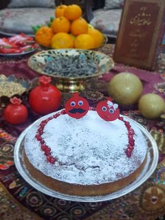 عکسی از دستور کیک کدو حلوایی❤️😋