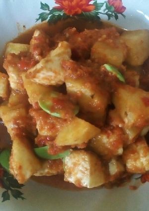 Foto resep Balado putih telur kentang pete