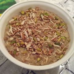 Lapsi (A delicious dessert of broken wheat) A picture of Lapsi (A delicious dessert of broken wheat).