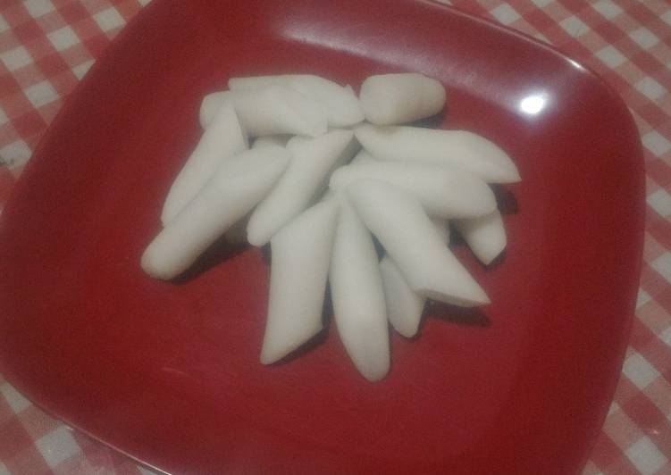 Tteok (Rice Cake) ga ribet cuma 3 bahan aja!!