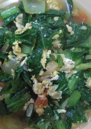 Foto resep Sawi telur enak