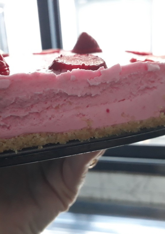 Una foto de Cheesecake fruta