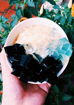 Hình của món Chè đậu xanh bột báng.