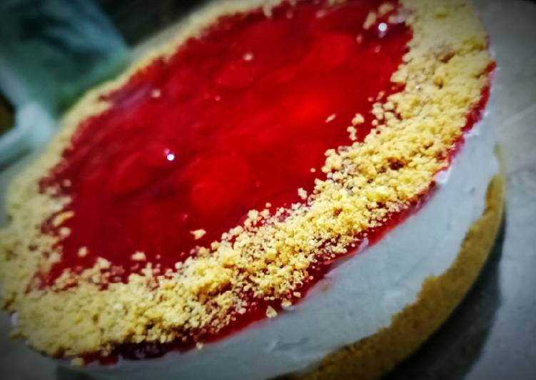 How to Prepare Homemade Strawberry cheesecake