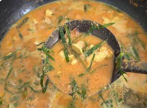 Foto resep Gulai Banak Tapak Leman / Gulai Otak Daun Mangkokan