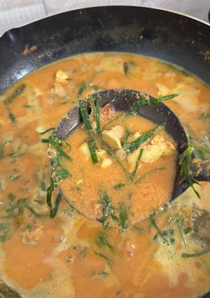 Foto resep Gulai Banak Tapak Leman / Gulai Otak Daun Mangkokan