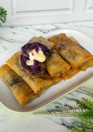 Foto resep Lumpia Ubi Ungu Keju Lumer