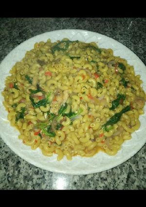 A picture of Vegetable Coconut Macaroni.