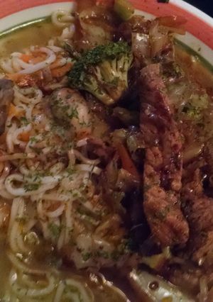 A picture of Pork Stir-fry Ramen Bowl.