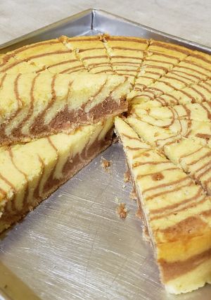 Foto resep Bolu zebra putih telur