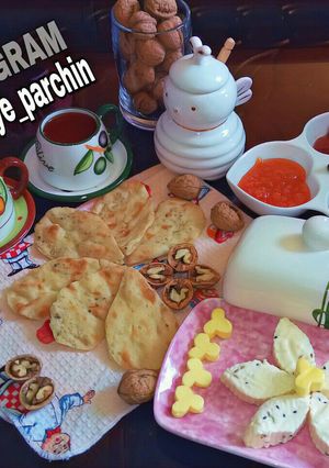 عکسی از دستور پنیر خانگی با زیره و سیاهدانه 🌸