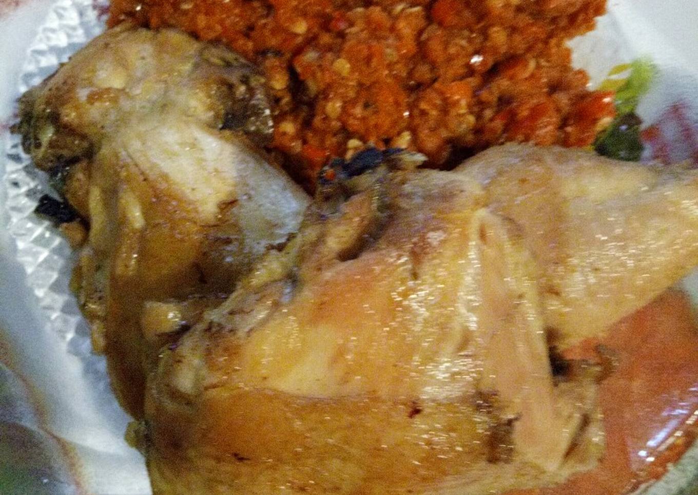 Ayam goreng sambal dadak