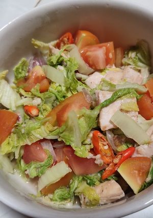 Foto resep Tumis Sawi Putih Ikan Tuna (Diet Program)