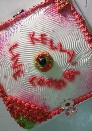 A picture of Vanilla cake # author Marathon contest #.