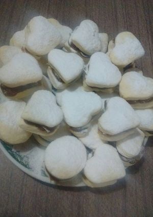 Una foto de Alfajores de maizena en micoondas
