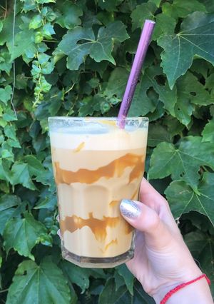 Una foto de Frappucchino de dulce de leche