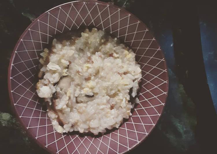 Step-by-Step Guide to Prepare Super Quick Homemade Mushroom and Eggs Congee