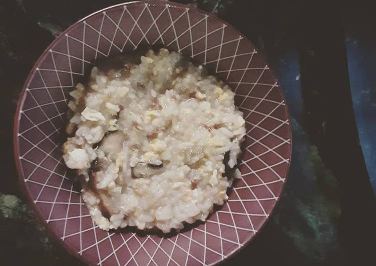 Recipe of Any-night-of-the-week Mushroom and Eggs Congee