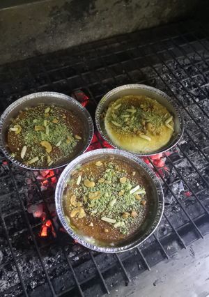 صورة لوصفة كنافة على الفحم