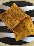 15 - Garlic Bread with dried rosemary and jalapeno