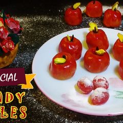 A picture of Candy apples.