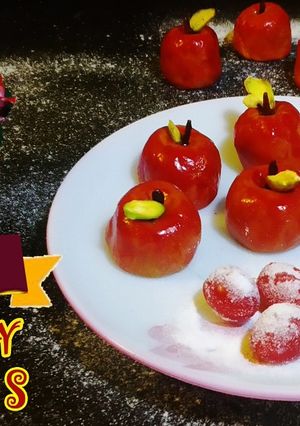 A picture of Candy apples.