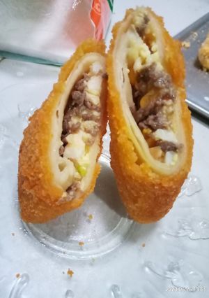 Foto resep Risoles Beef slice teriyaki with egg mayo