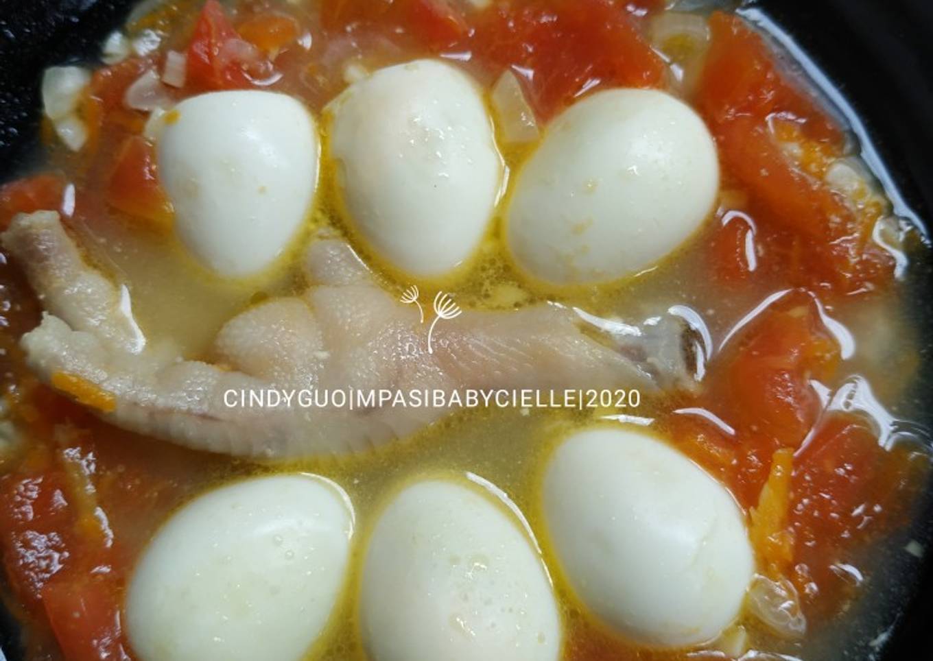 103. MPASI 13+ Soup Ceker Tomat Wortel Telur Puyuh