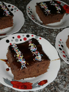 صورة لوصفة كيكة الكاكاو 💞💞