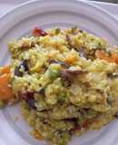 Risotto vegano de hongos