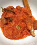 Sambal asam padeh udang