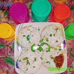 Bread Idli with yoghurt A picture of Bread Idli with yoghurt.