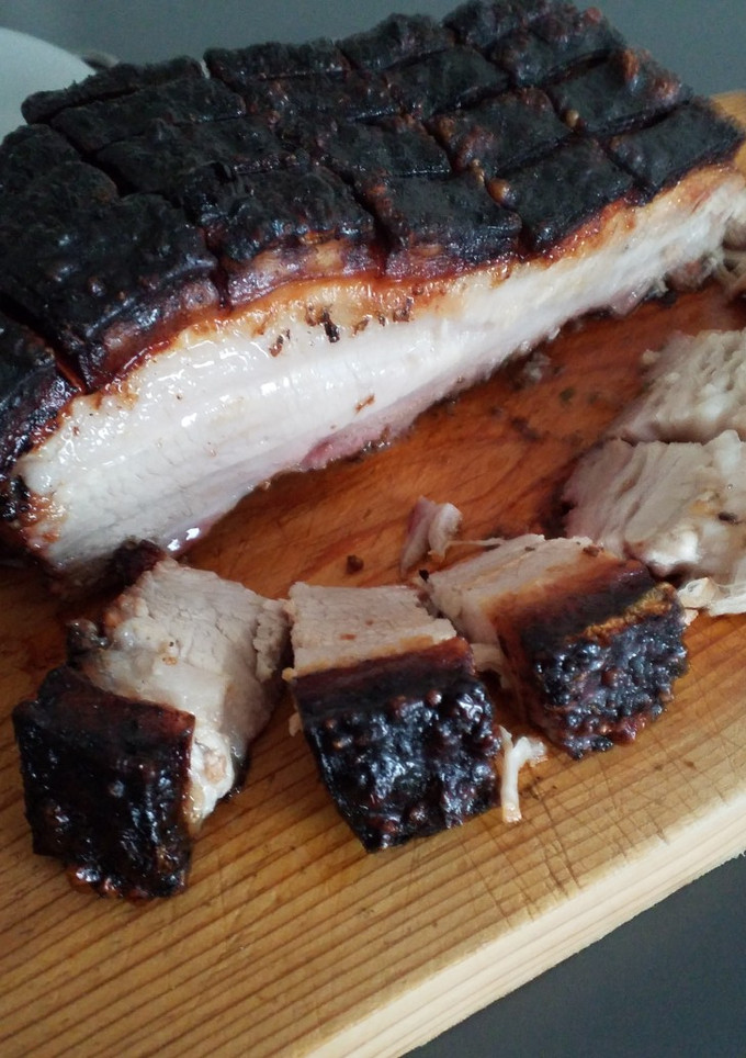 Una foto de Panceta al horno con miel
