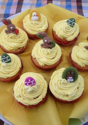 A picture of Easter Cupcakes.