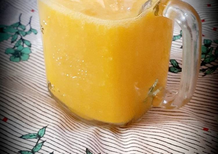 Cara mudah memasak Yuk ngejus mangga di pagi hari Anti Gagal