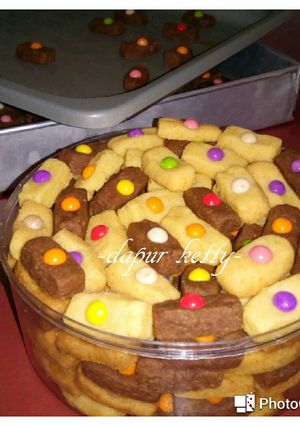 Foto resep Kue Kering Hitam Putih (Black & White Cookies)