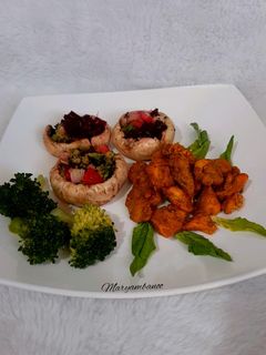 عکسی از دستور قارچ شکم پر (ناهار رژیمی)