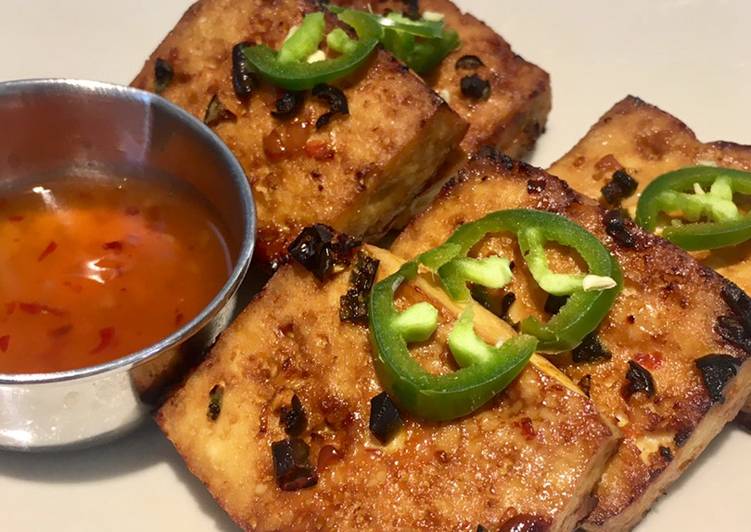Steps to Make Super Quick Homemade Chilli &amp; Tamari Baked Tofu 🌶